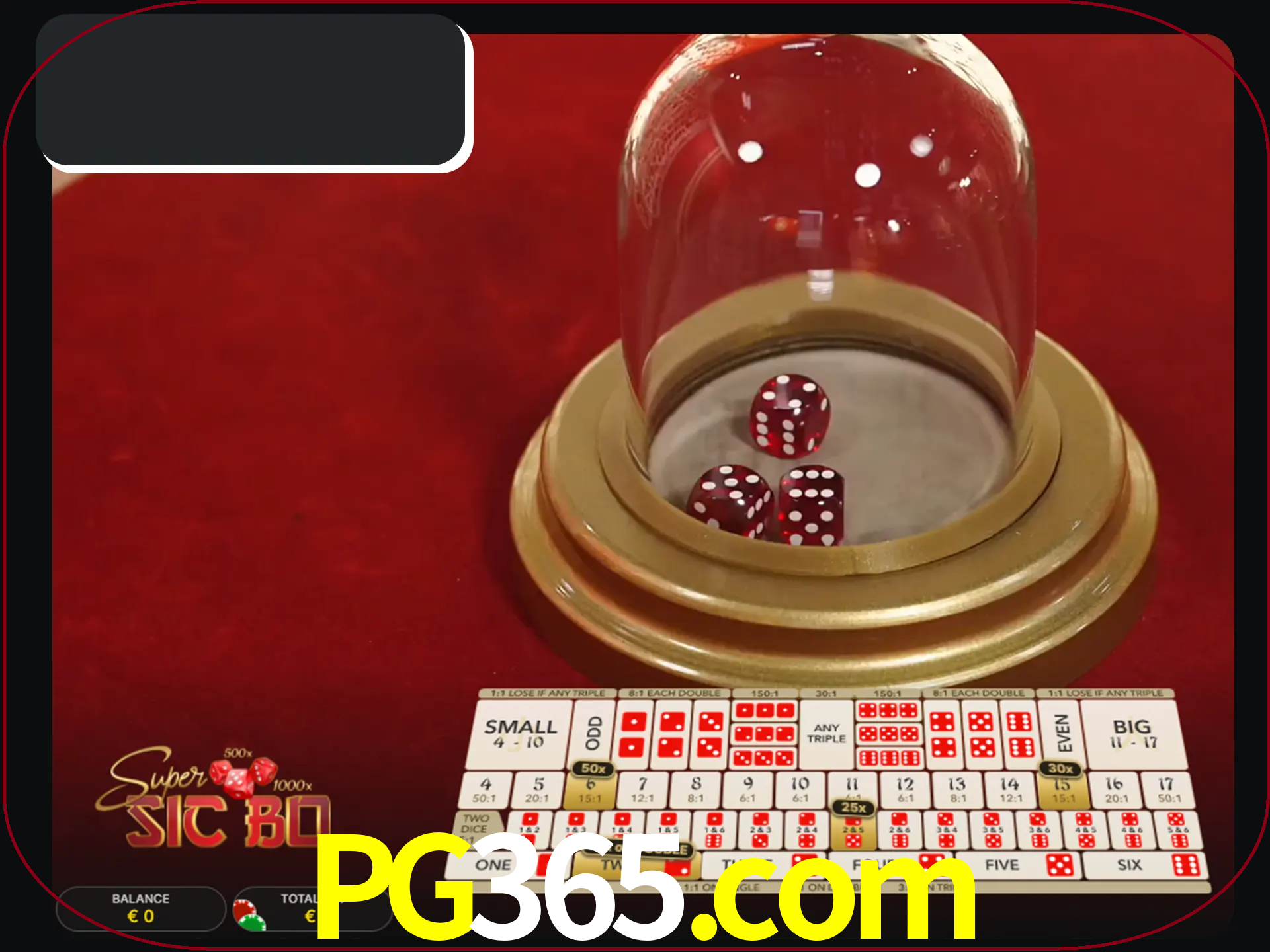 Deixe os dados ao seu lado nos jogos da Sic Bo.